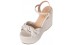 Sante off white πλατφόρμα με διακοσμητικό κόμπο 23-151 Πλατφόρμες